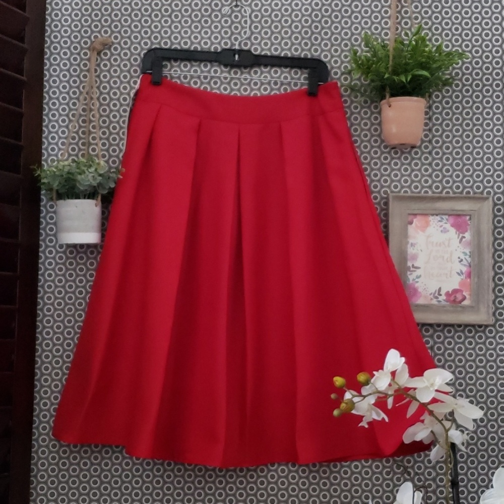Beautiful red a line skirt